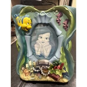 The Little Mermaid 3D Picture Frame 4x6 Disney Store Ariel Flounder Sebastian
